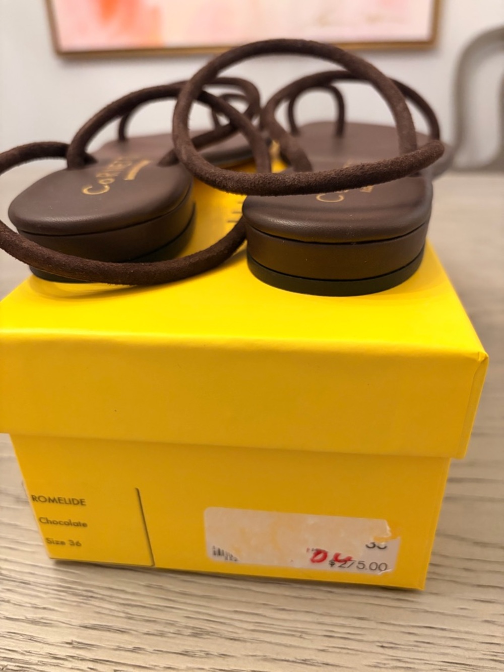 NWT CoRNETTI Romelide Sandal In Chocolate Size 36 (6) - Picture 9 of 11